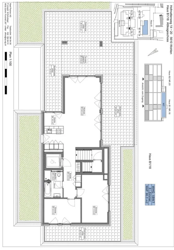Exklusive 3.5-Zimmer-Attikawohnung mit direktem Liftzugang