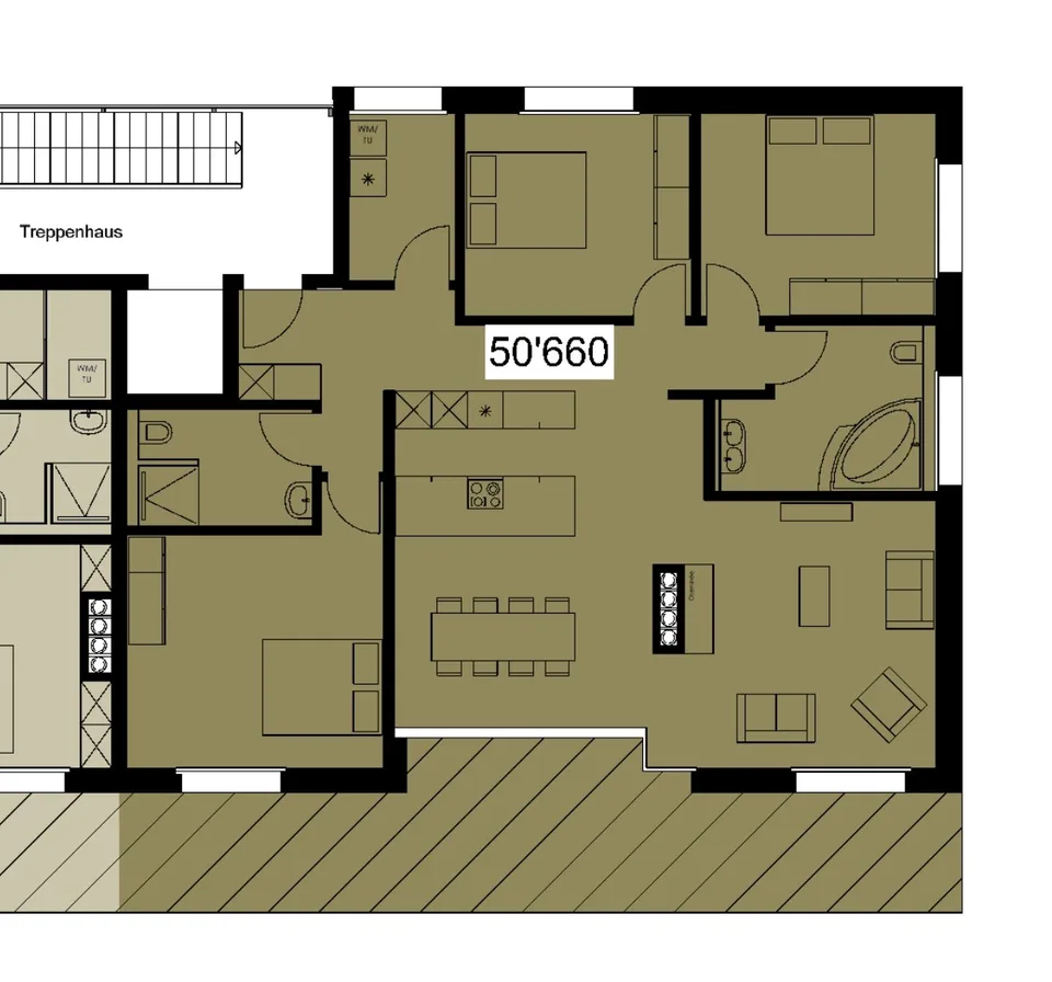Exklusive 4.5 Zimmer-Attika-Wohnung mit Aussicht und Cheminée