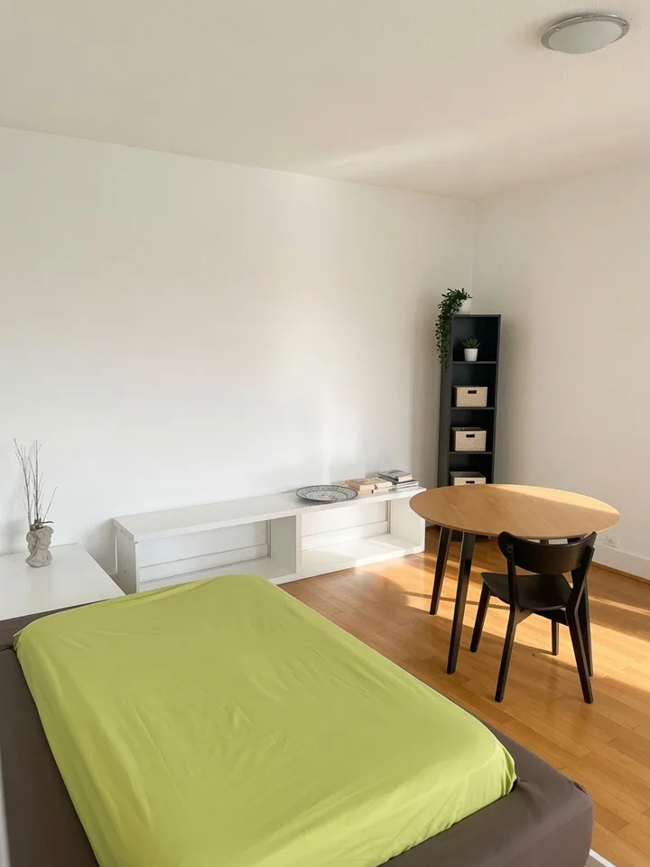 Modernes, möbliertes WG-Zimmer mit Dachterrasse & Top-Lage – 3 Min. zum Bahnhof