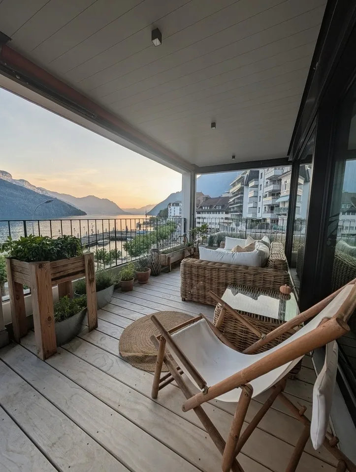 Wohnen mit Seeblick in Brunnen – möblierte 3.5-Zimmer-Wohnung auf Zeit