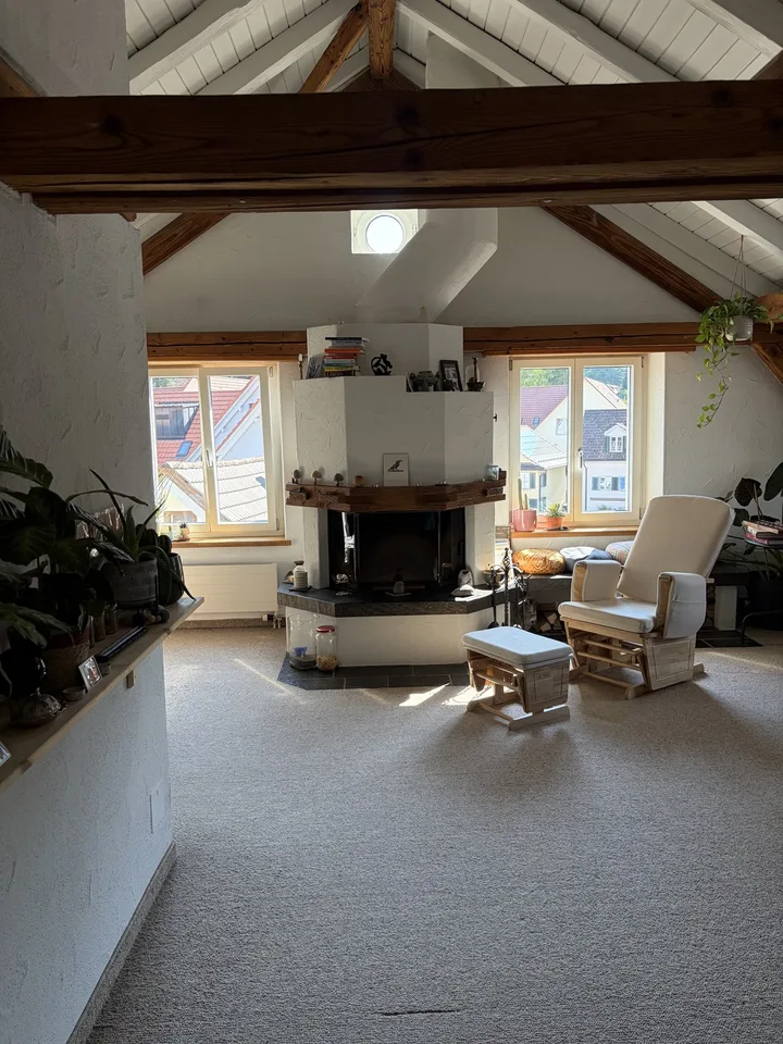 Fully Furnished 5.5-Room Top-Floor Apartment for Sublet in Wald ZH (Flexible Rental Period)