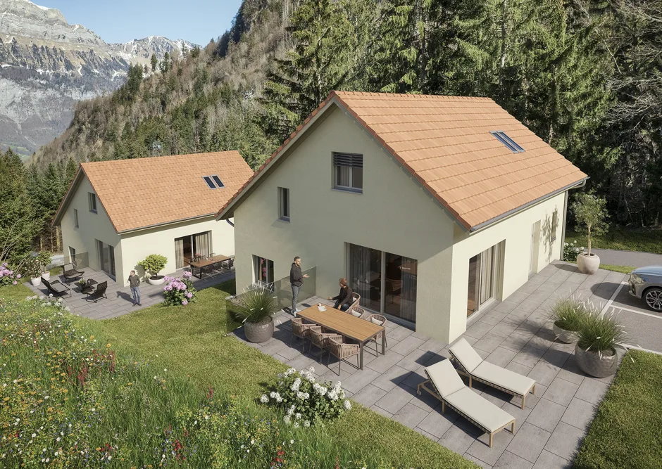 Bauland mit bewilligtem Projekt für Ihr Traumhaus (Haus A)
