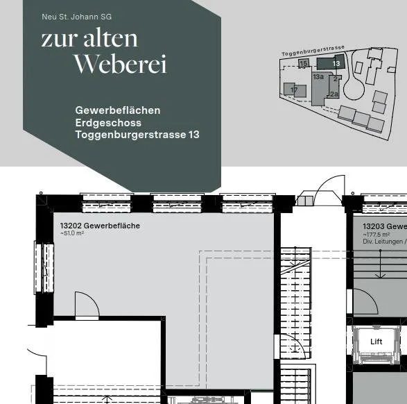 Gewerberaum mit Potenzial - flexibel gestalten an zentraler Lage