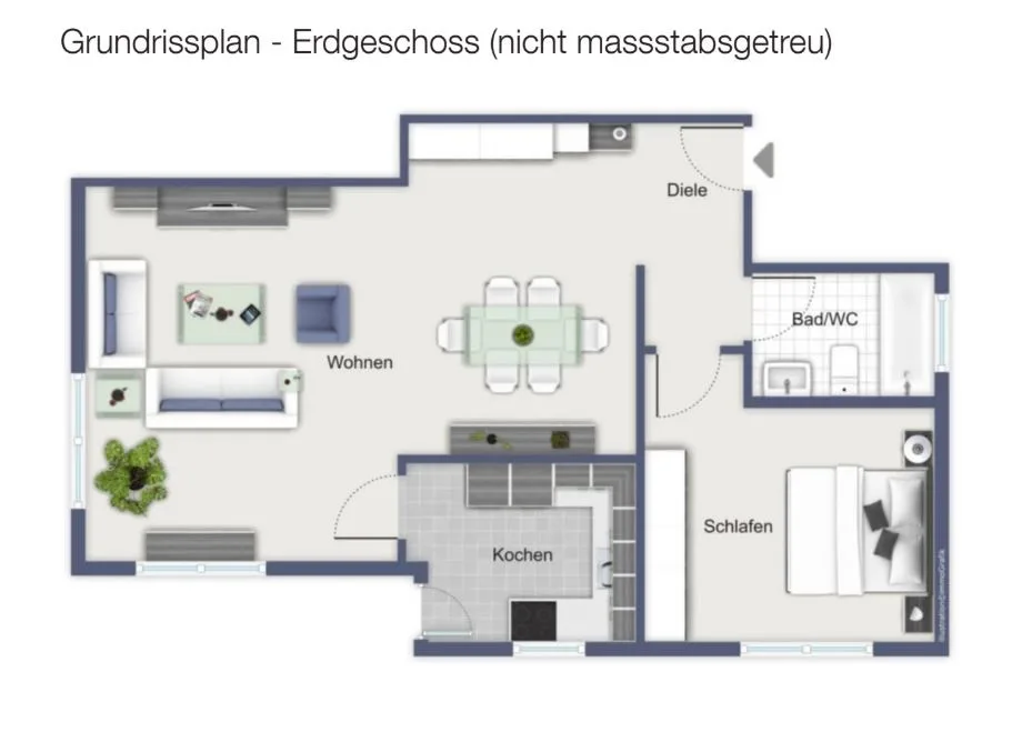 Exklusives 2.5-Zimmer Business-Apartment