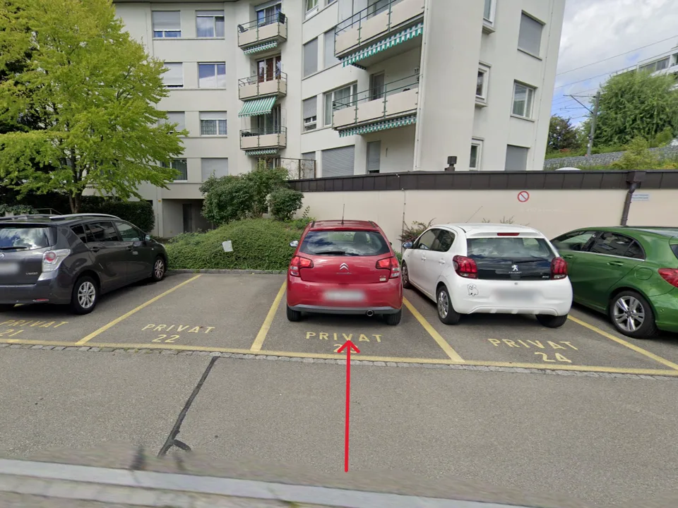 Aussenparkplatz zu vermieten