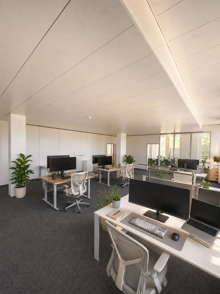 Büroplatz mit eigenem Schreibtisch in modernem Office zu vermieten