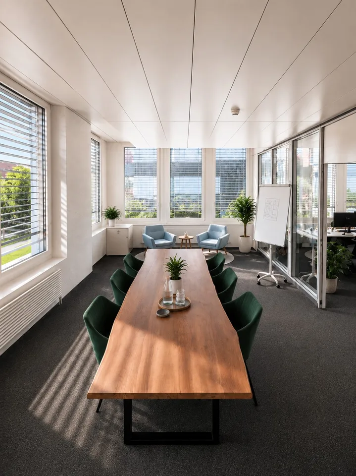 Büroplatz mit eigenem Schreibtisch in modernem Office zu vermieten