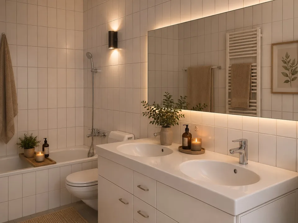 Modernes Studio mit Gartensitzplatz in freistehender Villa nahe Zürichsee