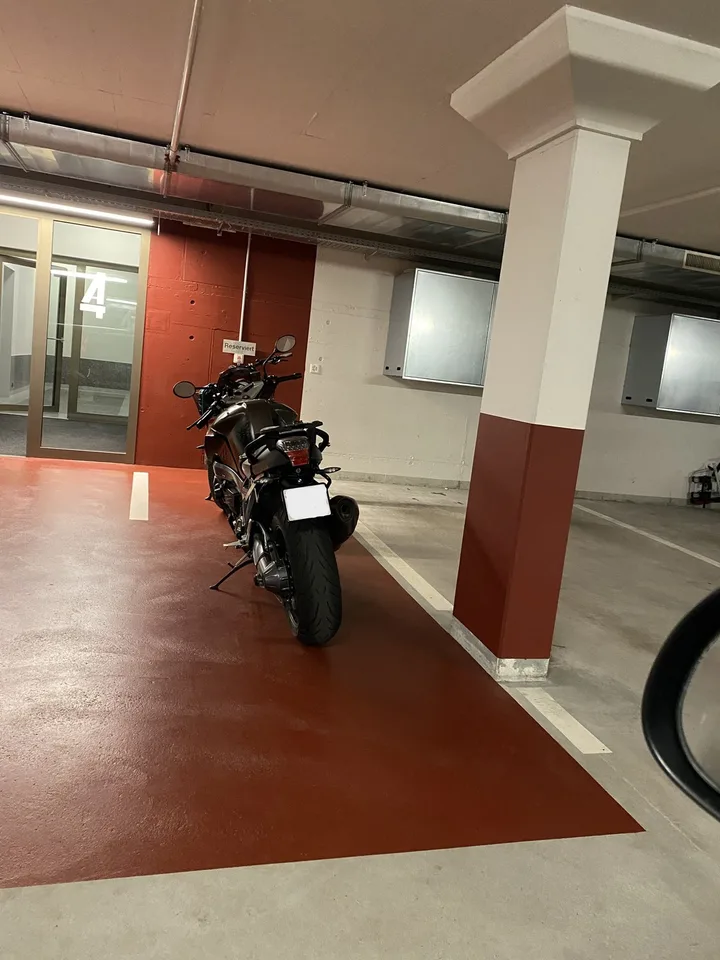 Motorradparkplatz