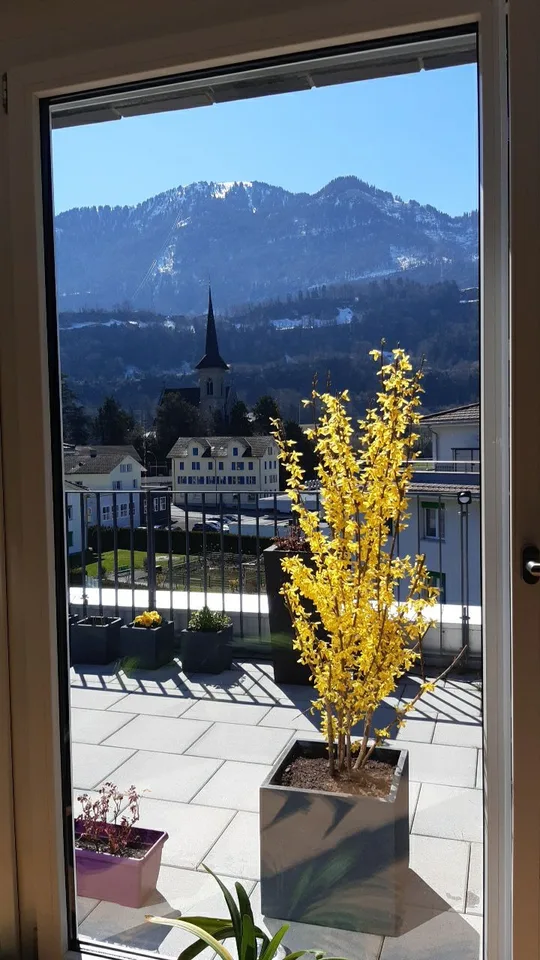 WG-Zimmer in Oberarth mit grosser Sonnenterrasse & Rigi-Blick
