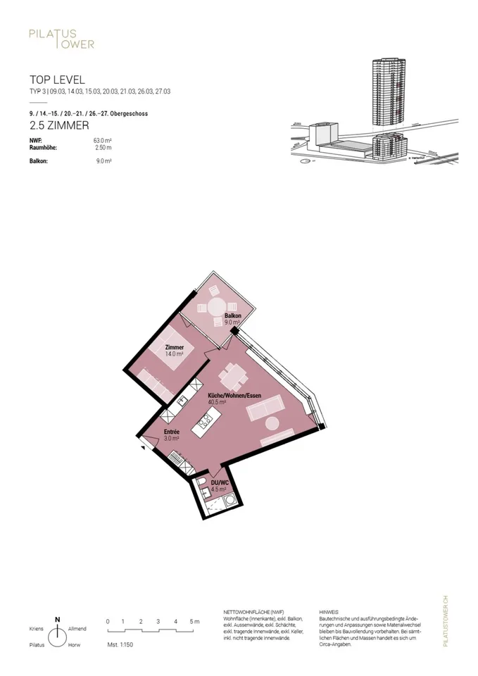 2½-Zimmer Wohnung in Kriens mieten