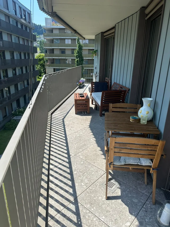 Möblierte 3½-Zimmer-Wohnung zur Zwischenmiete in Kriens (Schweighof)  1.10.2026 bis 26.1.2027