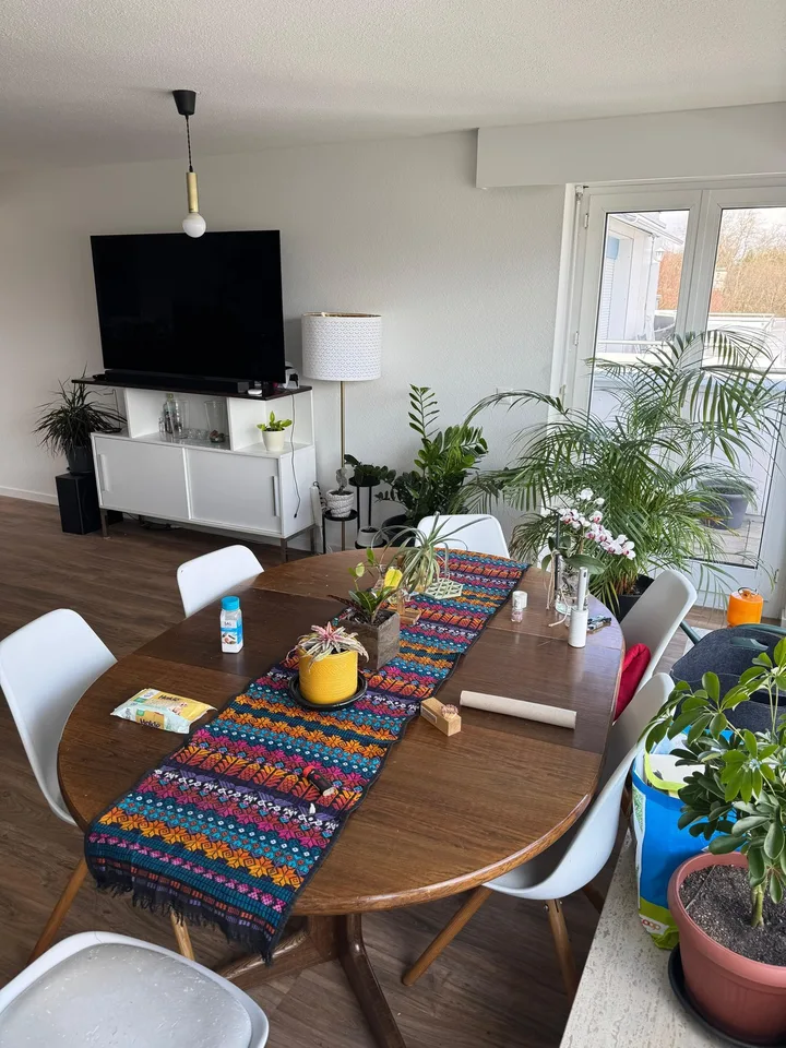 WG Zimmer in Attikawohnung 360° Ausblick