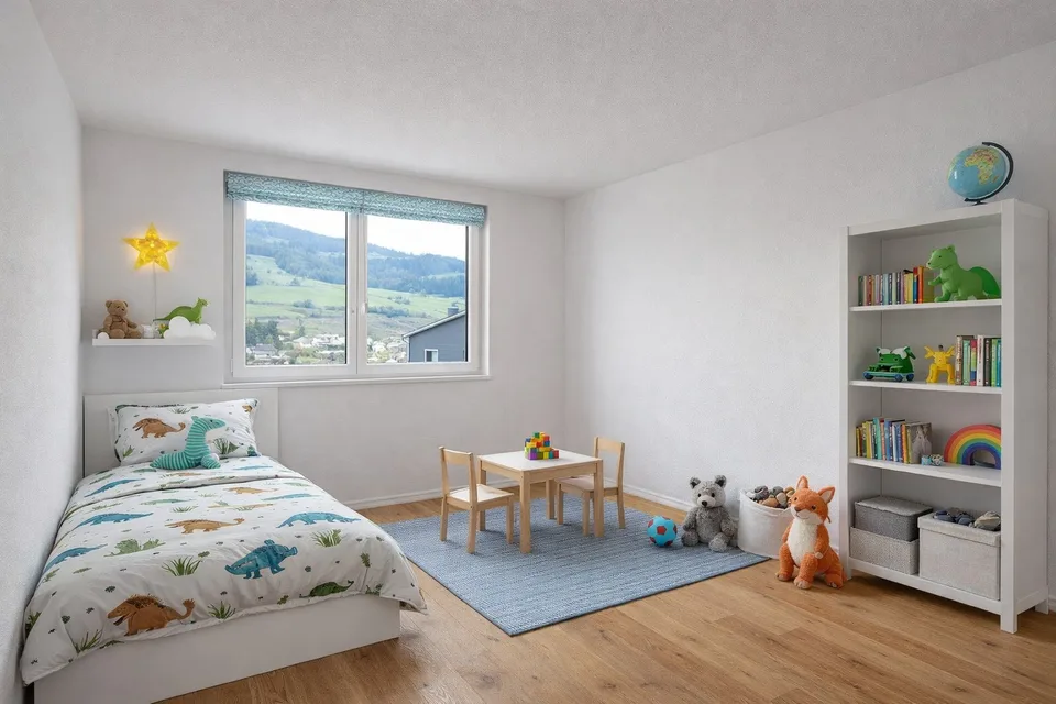 Nuovo edificio prima occupazione: casa a schiera con giardino, 3 balconi & vista, garage doppio