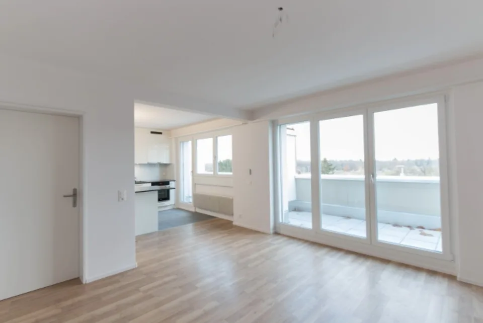 2 Zimmer Maisonette Wohnung Riehen mit toller Aussicht ins Grüne