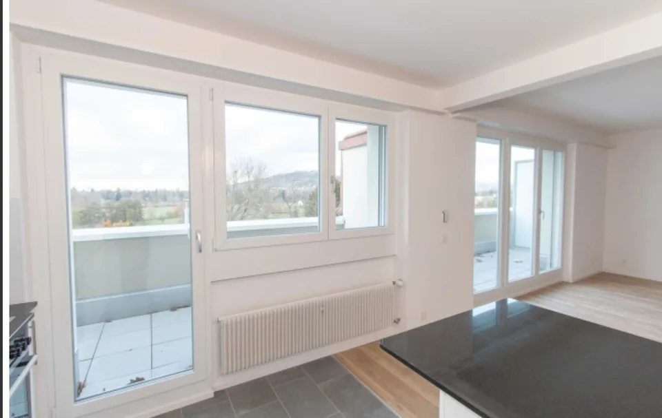 2 Zimmer Maisonette Wohnung Riehen mit toller Aussicht ins Grüne