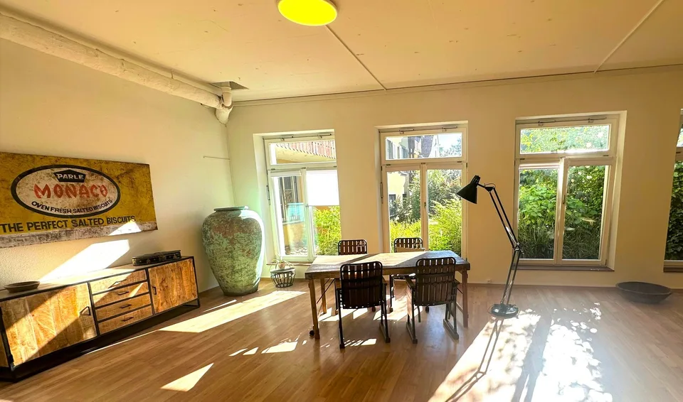 170 m2 mit Garten am Rhein