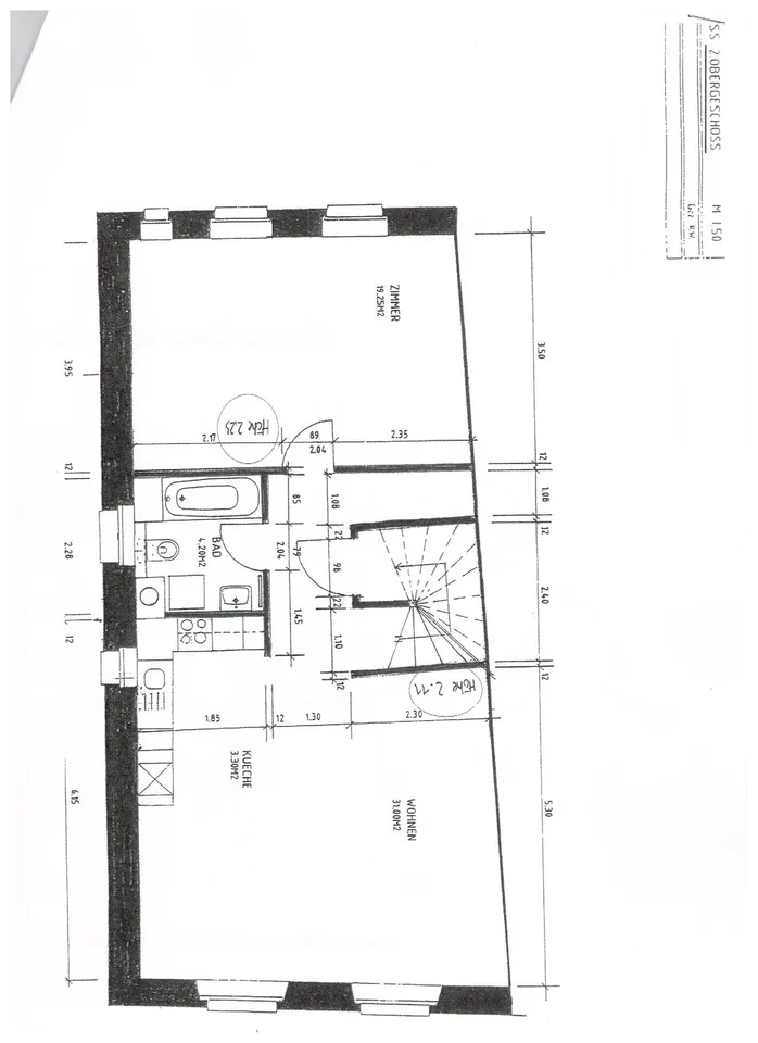 3.5 Zimmer, 125 m², 2.Stock