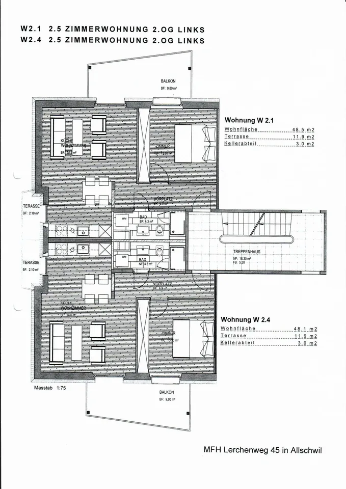 2.5 Zimmerwohnung an ruhiger Lage mit Garten