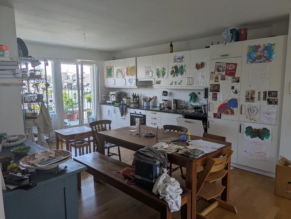 4,5 Zimmer Wohnung im Hinterhaus mit riesiger Dachterasse auf zwei Ebenen