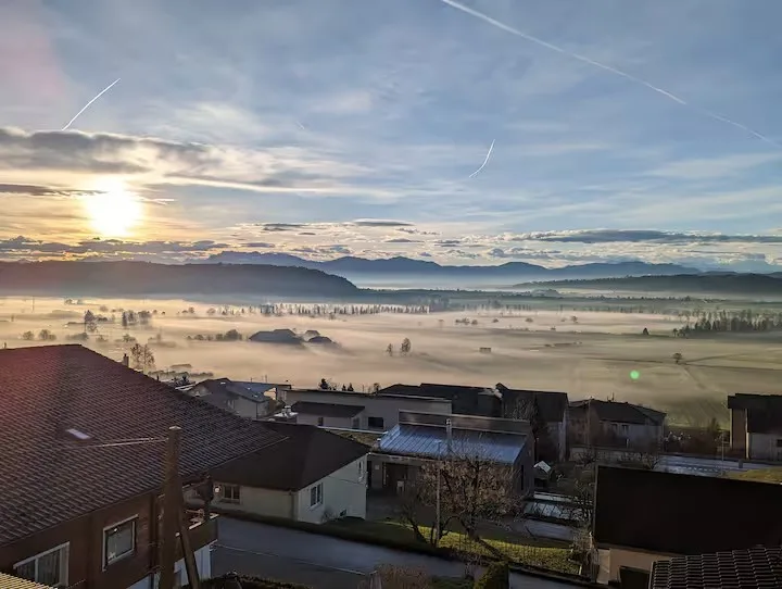 Möblierte 2.5-Zimmer-Wohnung mit traumhafter Aussicht in Wauwil