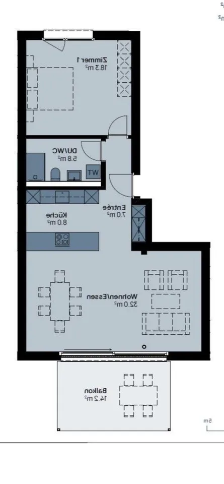 Moderne 2.5-Zimmer-Wohnung mit Balkon in Herzogenbuchsee – Nachmieter ab 1. August gesucht