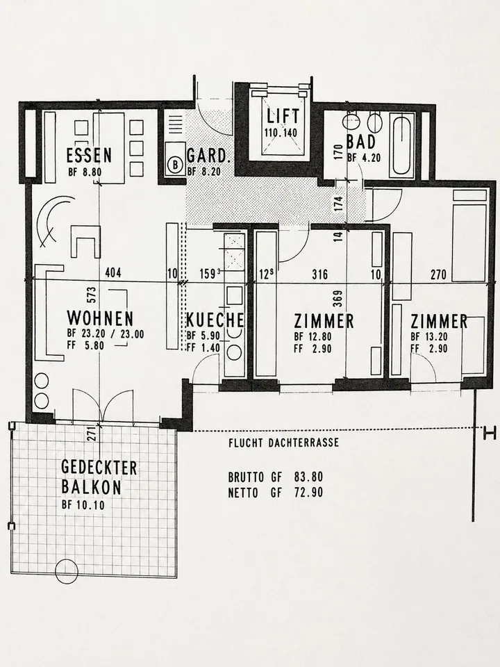 Helle, zentral gelegene 3-Zimmer-Wohnung mit 73 m2 Wohnfläche