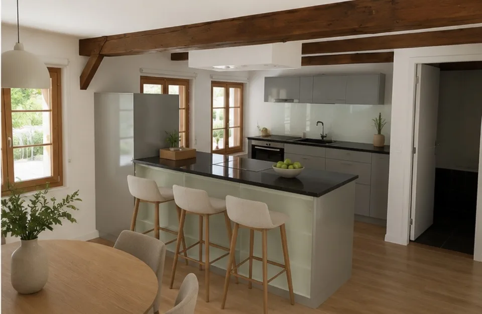 Charming Furnished Apartment in a Converted Farmhouse with Terrace – Flexible Rental Terms Charmante möblierte Wohnung im Bauernhaus mit Terrasse – flexibel mietbar