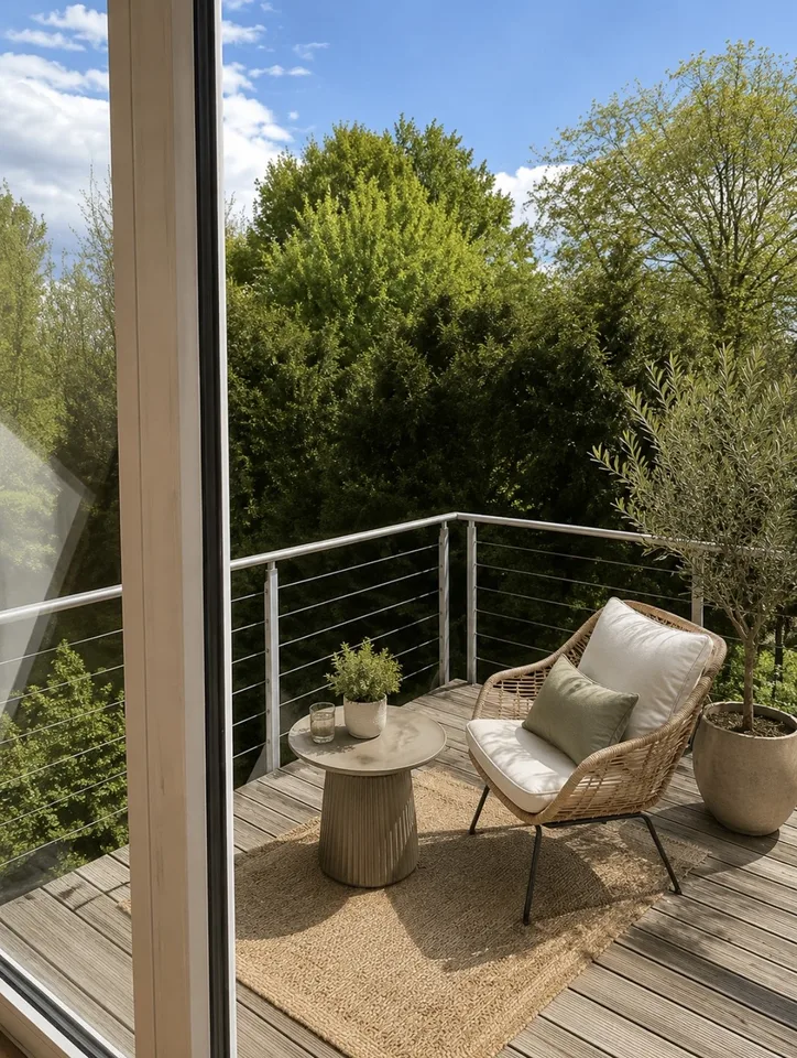 Charming Furnished Apartment in a Converted Farmhouse with Terrace – Flexible Rental Terms Charmante möblierte Wohnung im Bauernhaus mit Terrasse – flexibel mietbar
