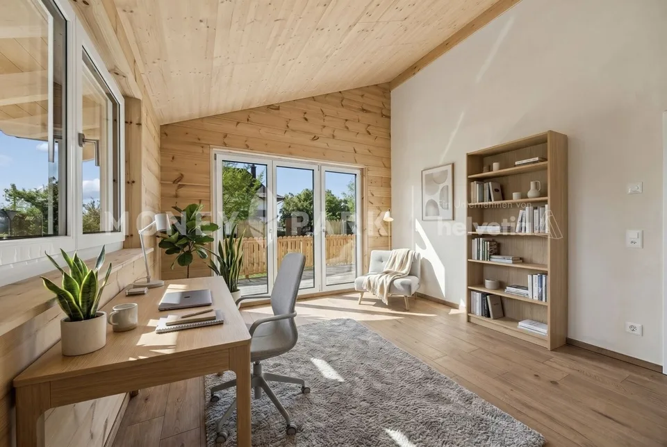 4.5-Zimmer-Wohlfühloase: Hochwertiges Holzhaus mit Charakter