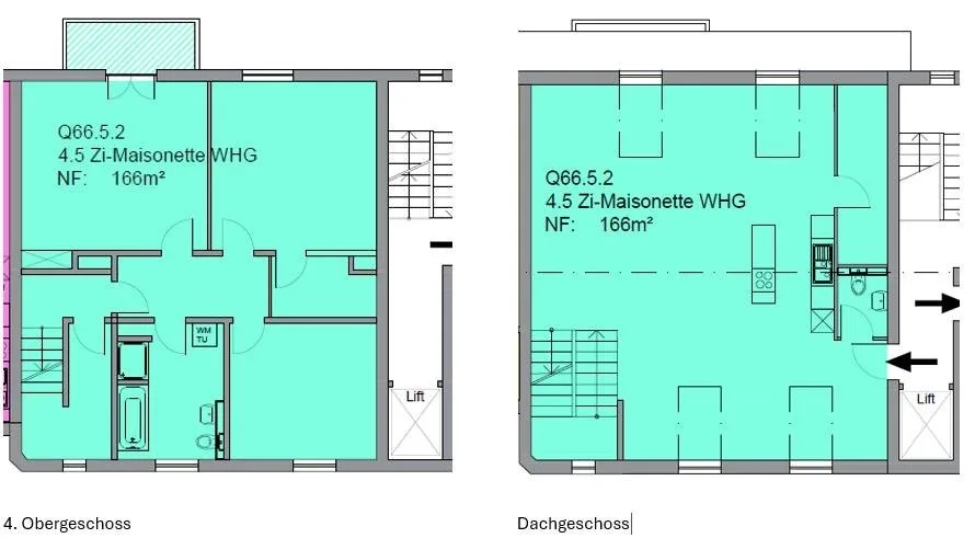 4.5 Maisonette-Wohnung nahe Bahnhof / Stadtpark