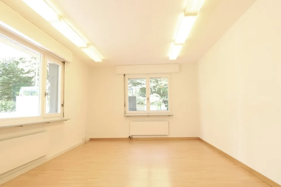 Befristete Büroräumlichkeiten, Tief-Parterre