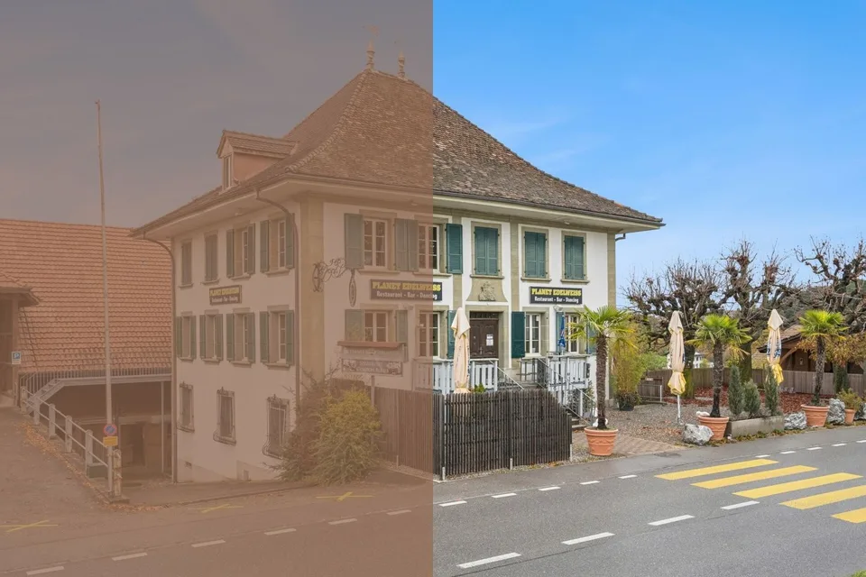 Attraktive Liegenschaft mit Restaurant und grossflächigem Parkplatz