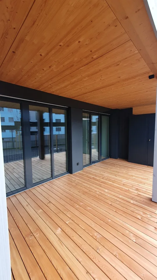 2.5 Zimmer Wohnung Neubau - Veranda, Terrasse und Gartenplatz