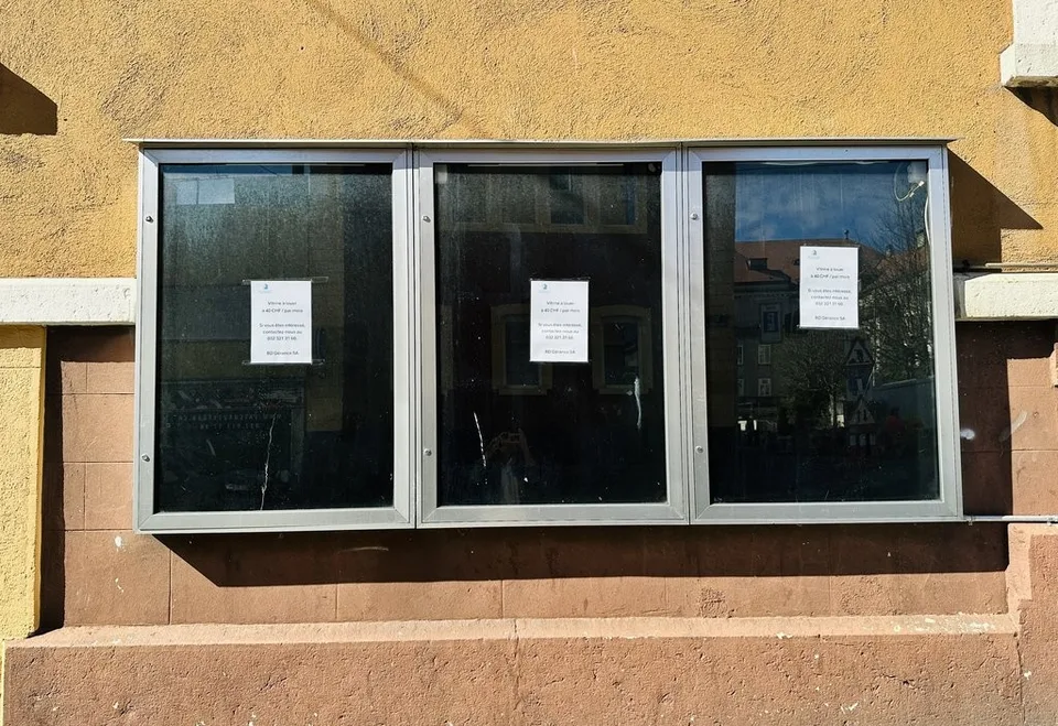 Vitrine à louer à La Chaux-de-Fonds
