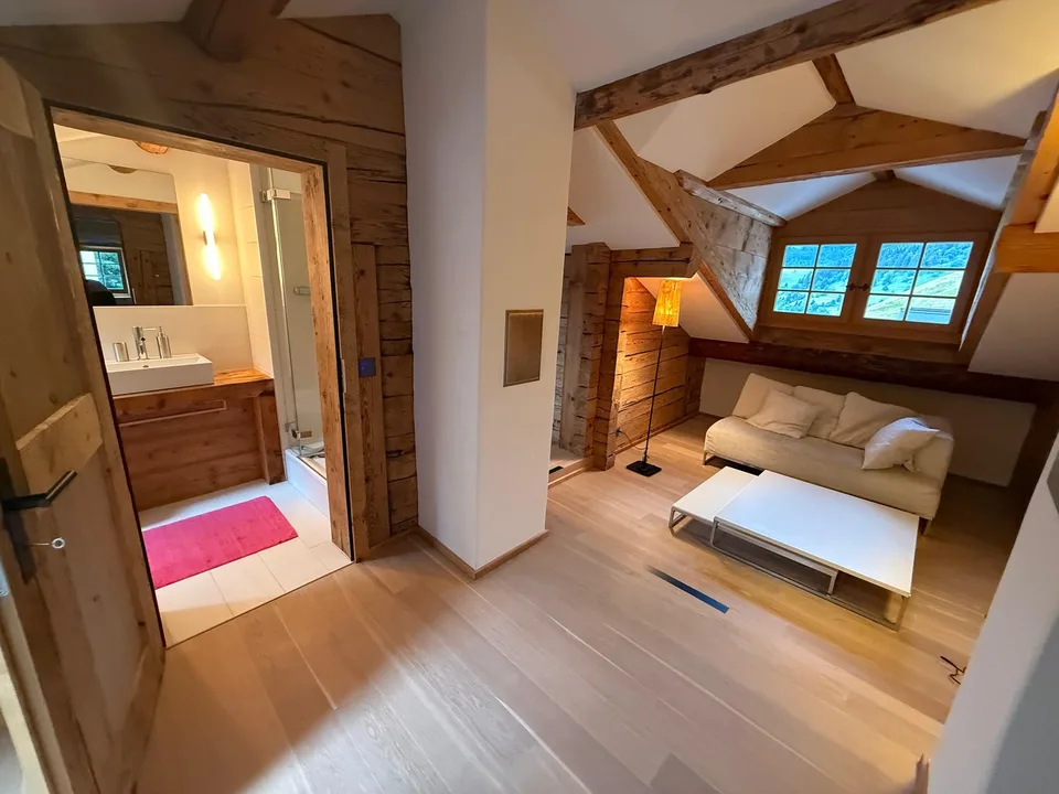 Stilvolle 2.5 Zimmerwohnung in Disentis Segnas, modern renoviert, gemütlich und möbliert