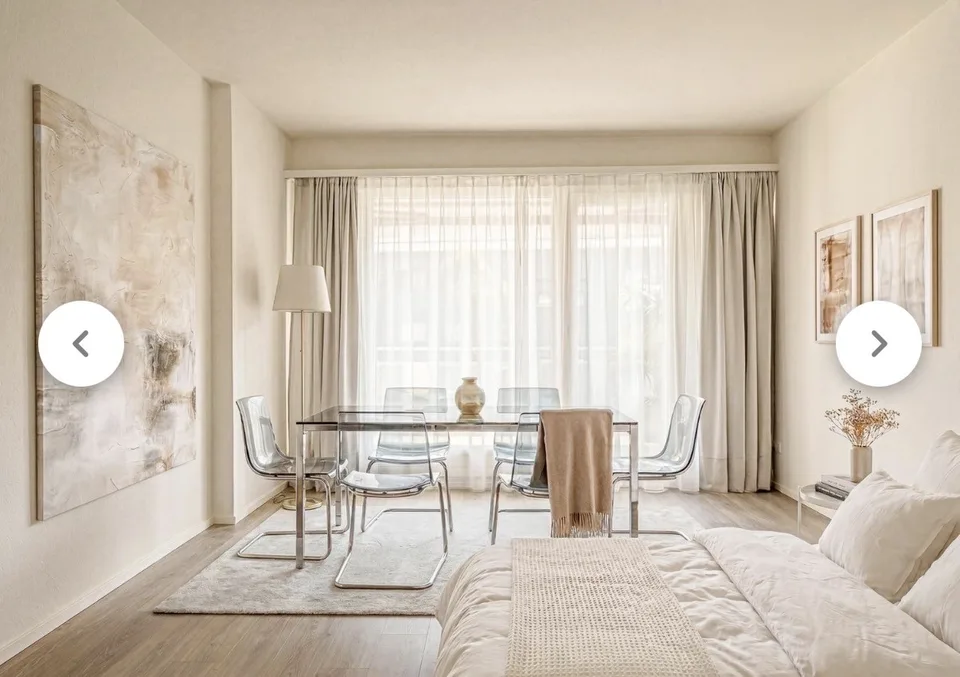 Furnished Studio (1.5 Room) with Balcony – Central Lugano