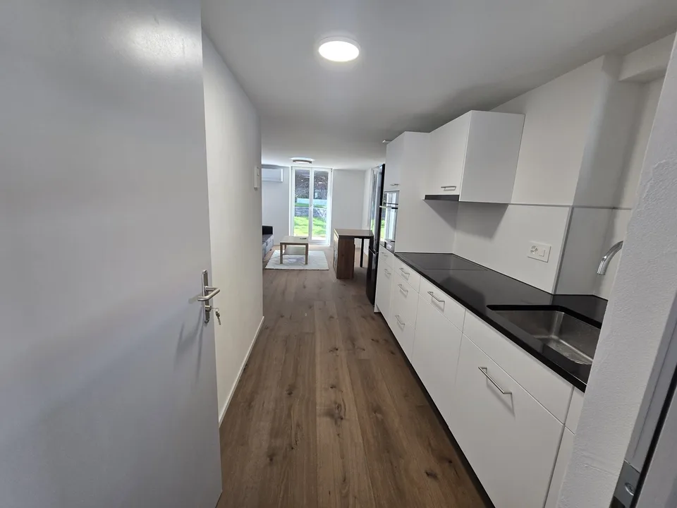 Moderne möblierte 2.5-Zimmer-Wohnung mit Klimaanlage & Gartennutzung