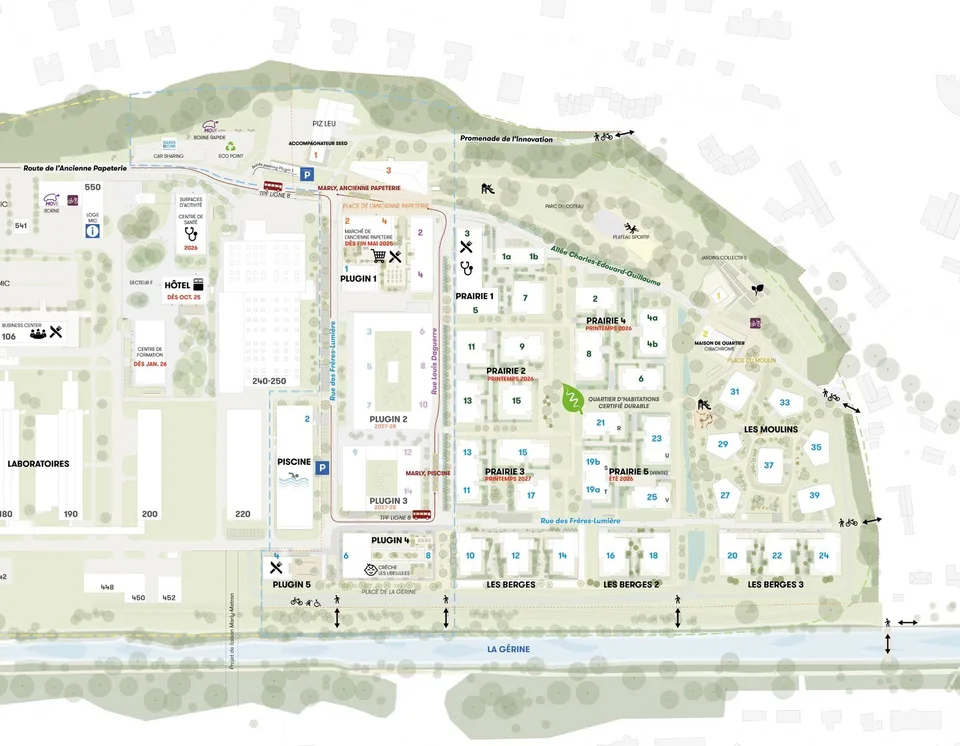 Surface commerciale à louer dans le nouvel écoquartier à Marly !