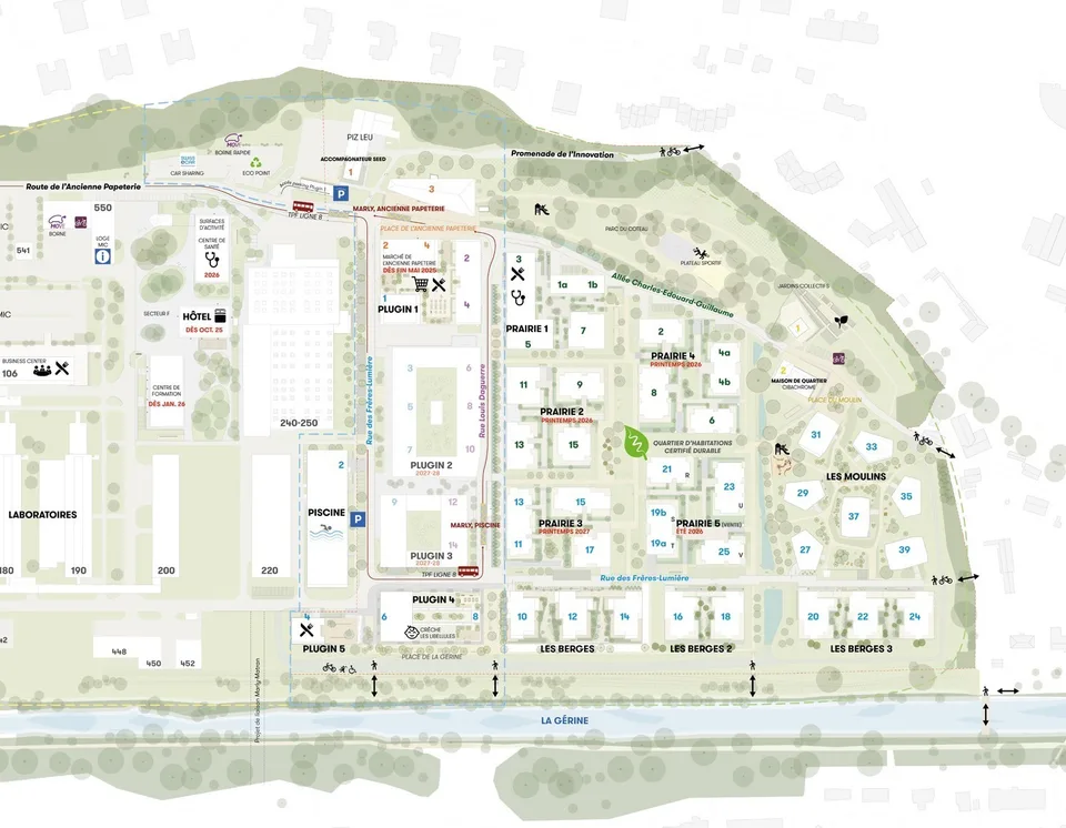 Surface commerciale à louer dans le nouvel écoquartier à Marly !