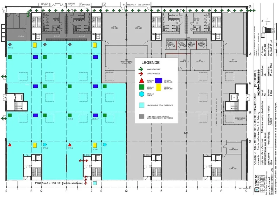 SURFACE COMMERCIALE DE 1450 M² ENV. AU REZ-DE-CHAUSSÉE