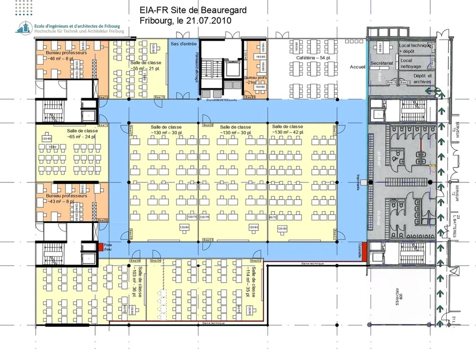 SURFACE COMMERCIALE DE 1450 M² ENV. AU REZ-DE-CHAUSSÉE