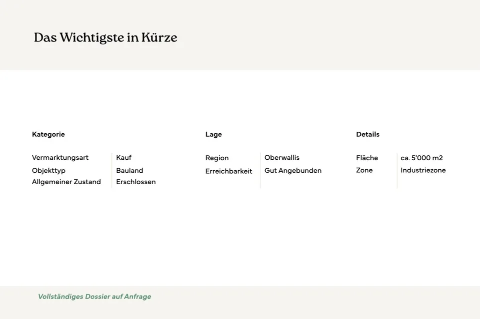 Attraktive Industriebaulandparzelle in Gamsen – Foto 7 von 8