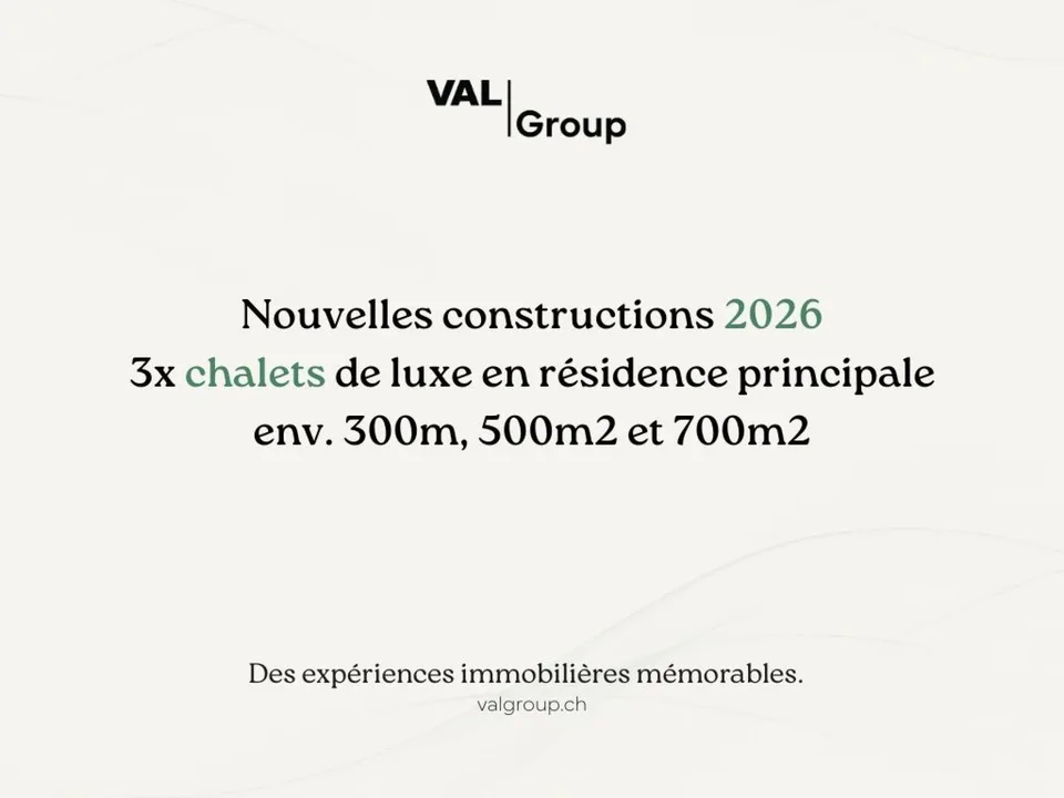 Off-Market - Trois chalets neufs d'exception en résidences principales
