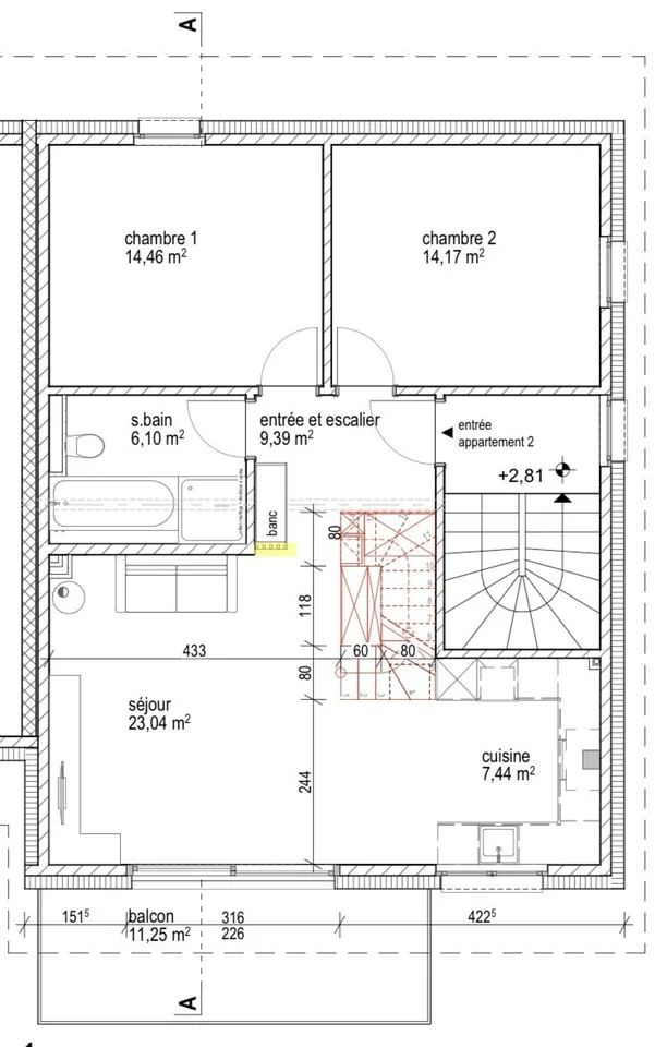 2 chambres à louer dans appartement à Champvent / VD