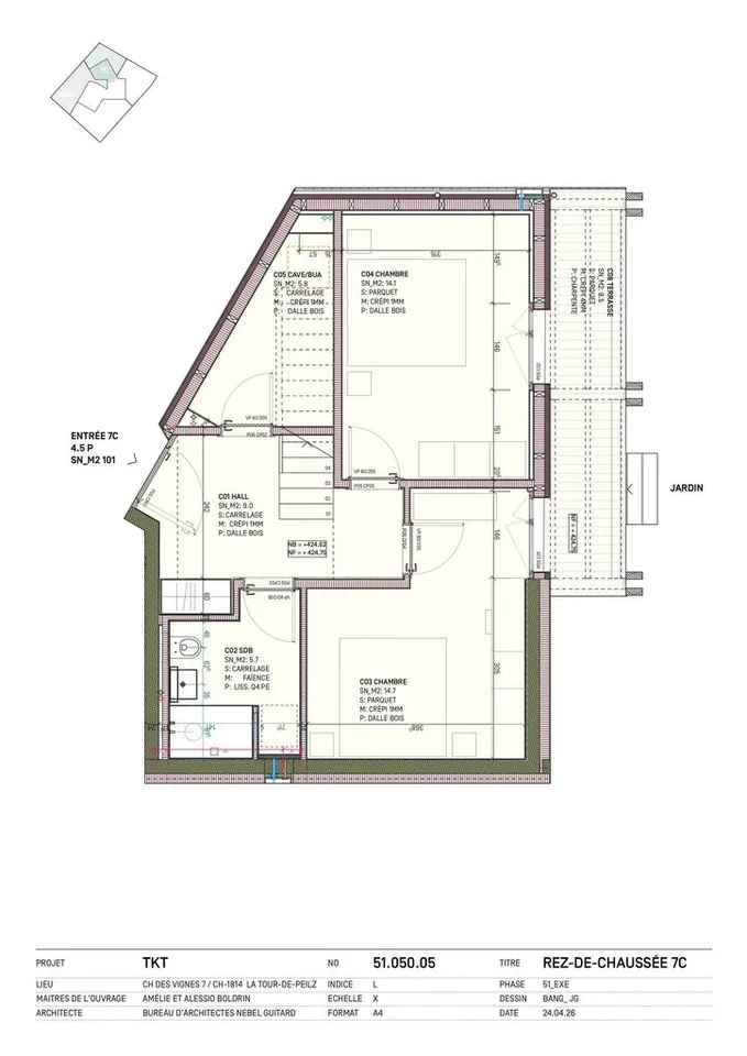Magnifique maison contiguë de 4.5 pièces en construction