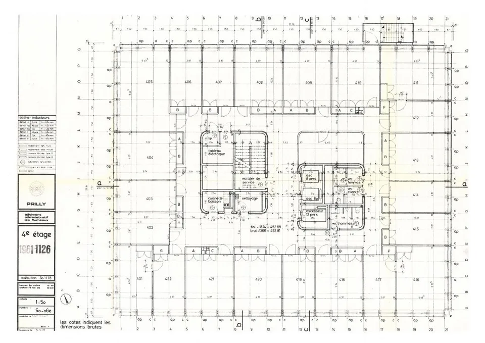 Grande surface de bureaux d'environ 700 m2 proche de toutes commodités