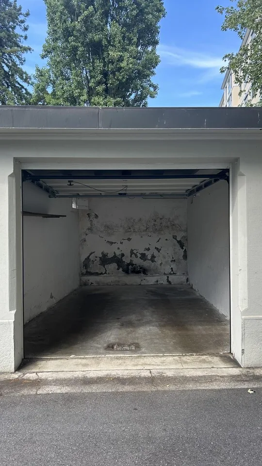 Closed individual parking near train station Lausanne