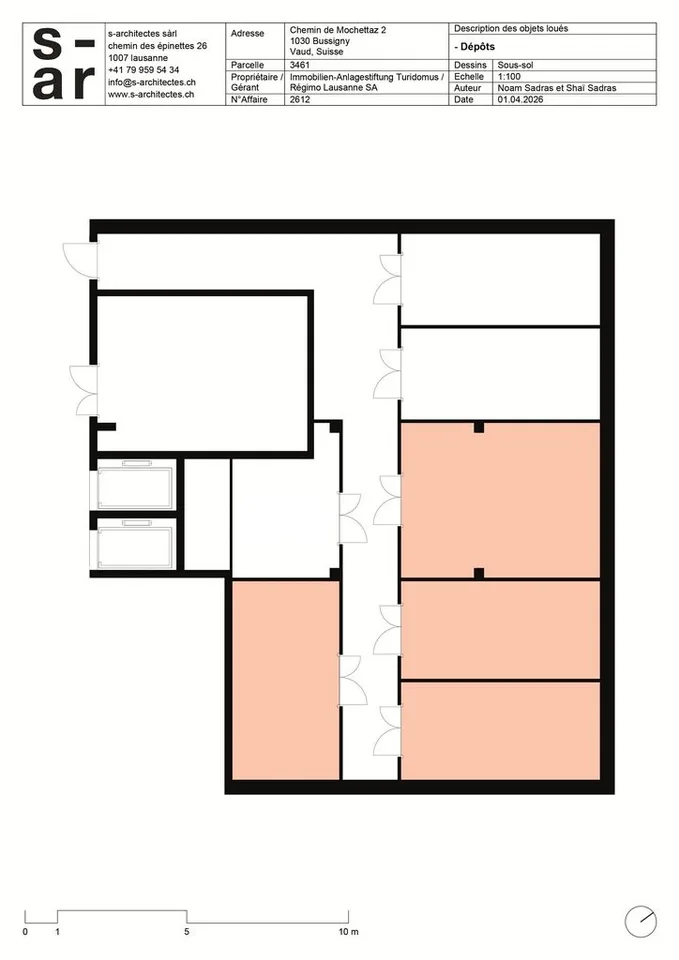Dépôts de 19m2 à 30m2 au coeur d'un nouveau quartier à Bussigny