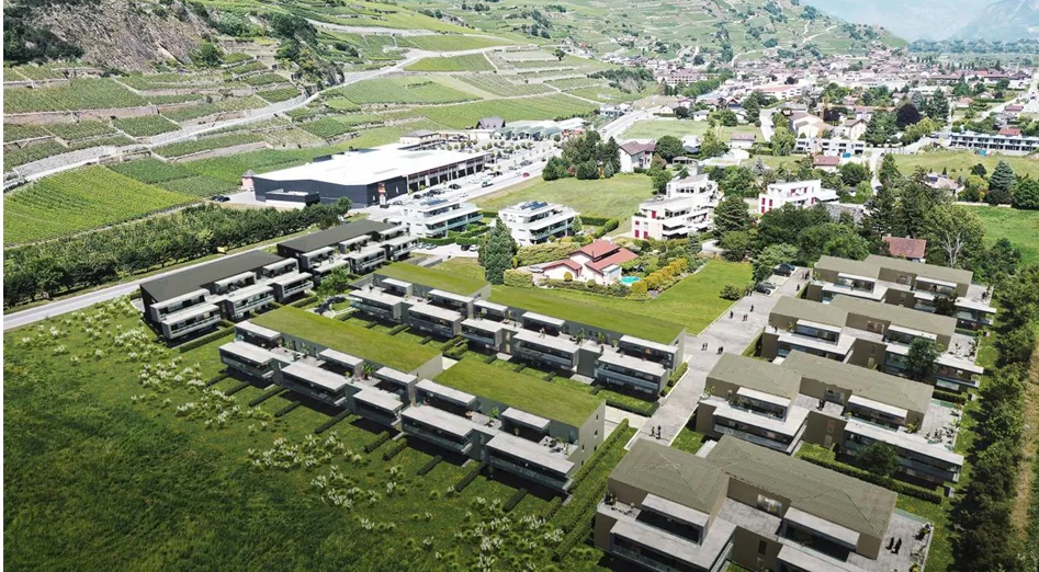 Studio neuf avec jardin privatif – Résidence Alegria (Uvrier / Sion)